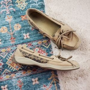 Sperry Leopard Laguna Slip On Women US 5M